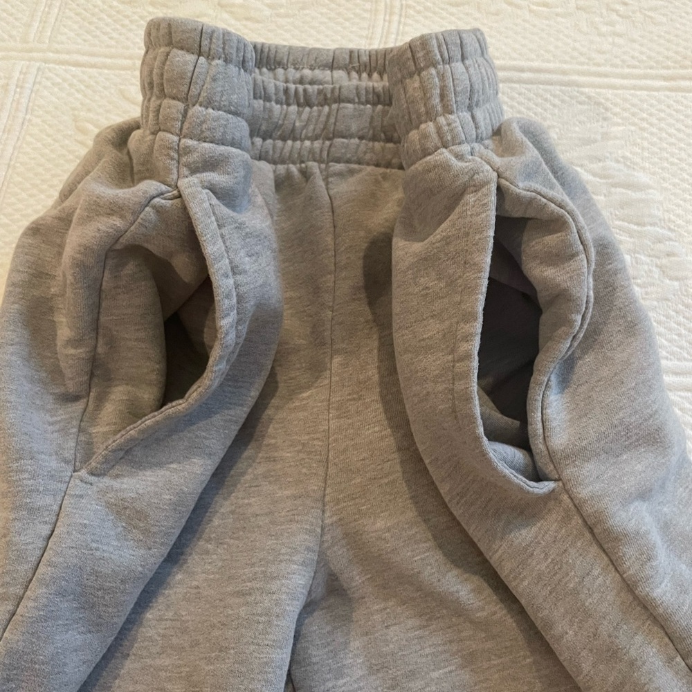 Zumiez Danny Duncan Logo Sweatpants Joggers Gray Tie Waist Pockets Small - Picture 4 of 13